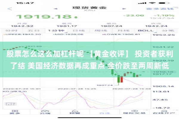 股票怎么这么加杠杆呢 【黄金收评】 投资者获利了结 美国经济数据再成重点 金价跌至两周新低