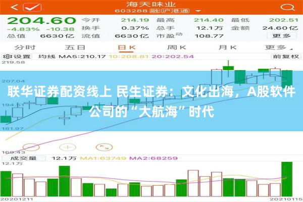 联华证券配资线上 民生证券：文化出海，A股软件公司的“大航海”时代