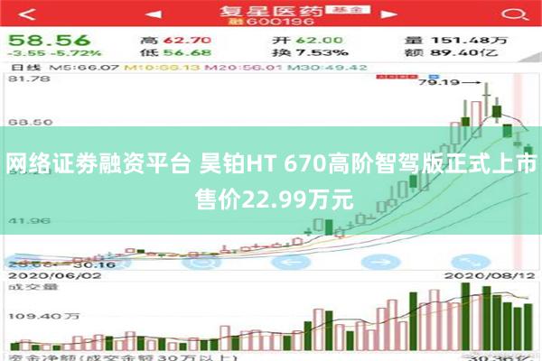 网络证劵融资平台 昊铂HT 670高阶智驾版正式上市 售价22.99万元